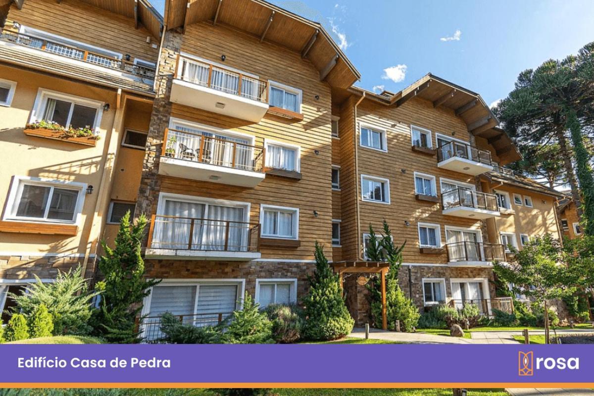 Appartamento Rosa Edificio Casa De Pedra Gramado Esterno foto
